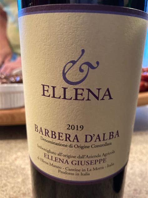 2019 Ellena Giuseppe Barbera d'Alba, Italy, Piedmont, Alba, Barbera d'Alba - CellarTracker