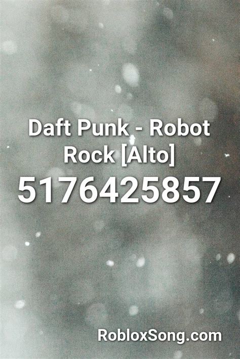 Daft Punk - Robot Rock [alto] Roblox ID - Roblox Music Codes | Daft ...