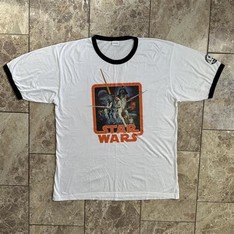 Star Wars 25th Anniversary Graphic Ringer T-Shirt -... - Depop