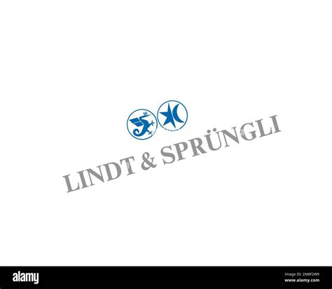 Lindt & Spruengli, rotated logo, white background Stock Photo - Alamy