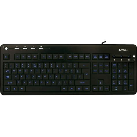 A4-TECH BLUE LED BACKLIT MULTIMEDIA KEYBOARD - Walmart.com - Walmart.com