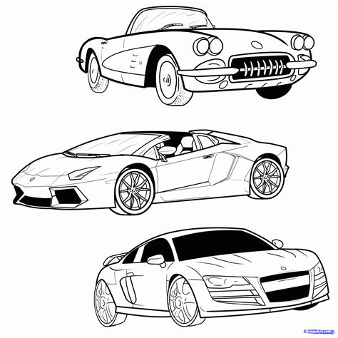 How To Draw A Car From The Top - Drawing Word Searches