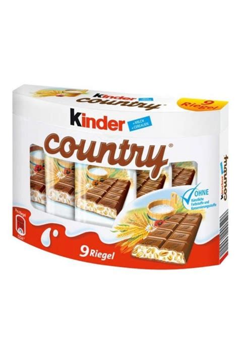 Kinder Country 9 Sütlü ve Yulaflı Çikolata 23,5 gr Fiyatı, Yorumları - Trendyol