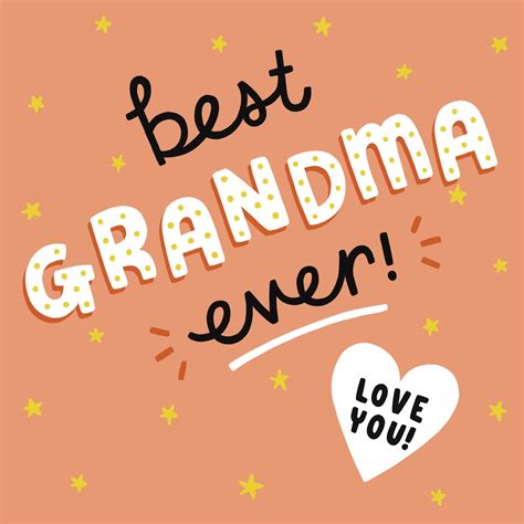 Best Grandma Ever Card – Boomf