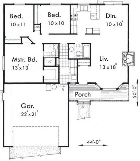 Elegant Small House Plans With 3 Bedrooms - New Home Plans Design