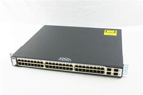 Cisco Catalyst 3750 48-Port 10/100 Ethernet Fiber Channel Switch WS-C3750-48TS-S | eBay