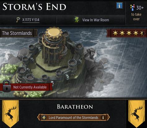 Storm's End - Game of Thrones: Conquest Wiki