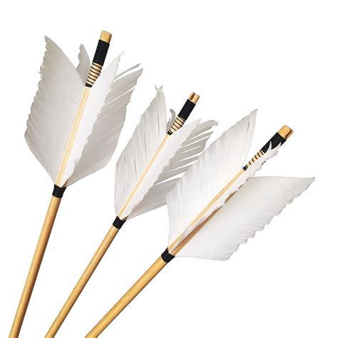 Four Feather Flu-Flue Wood Arrows with Selfnock-free shipping – ArcheryMax