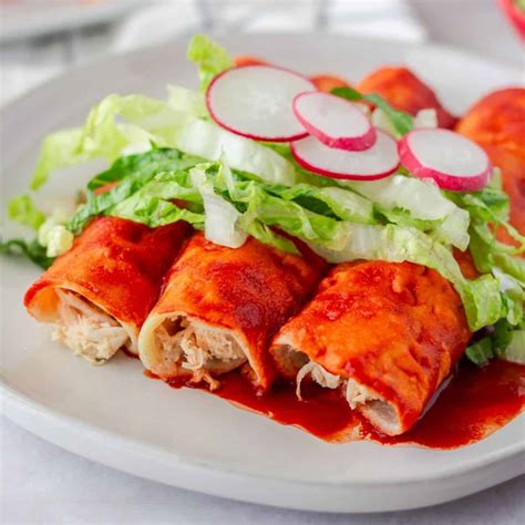 Enchiladas Rojas- Red Enchiladas | Thai Caliente Mexican Recipes