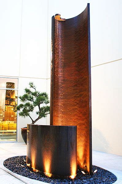 L. Avenue | Water wall fountain, Indoor fountain, Modern fountain