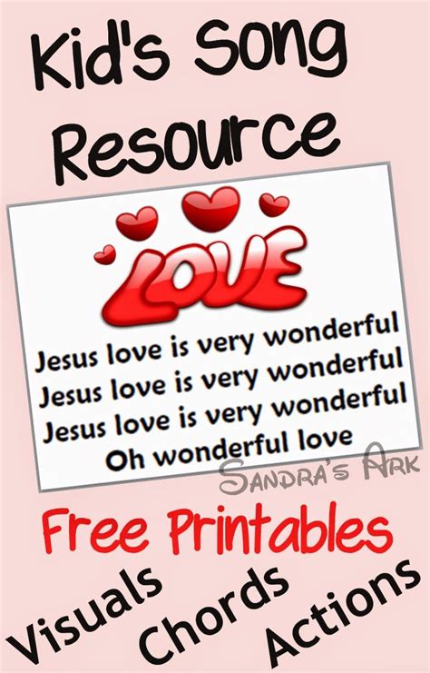 Christian Songs for Kids - Jesus' Love is Very Wonderful | Christian songs, Kids songs, Songs