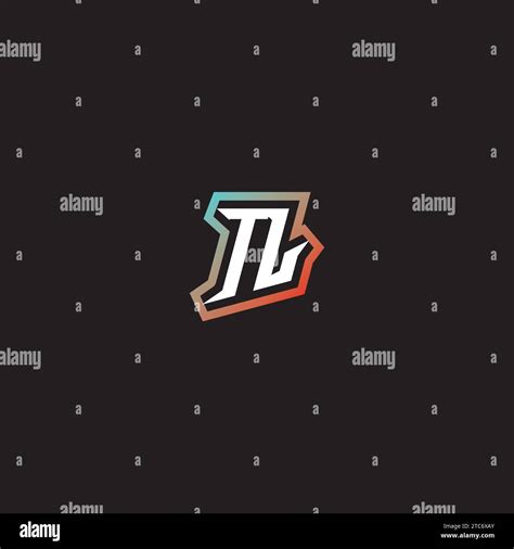 TL letter combination cool logo esport initial and cool color ...