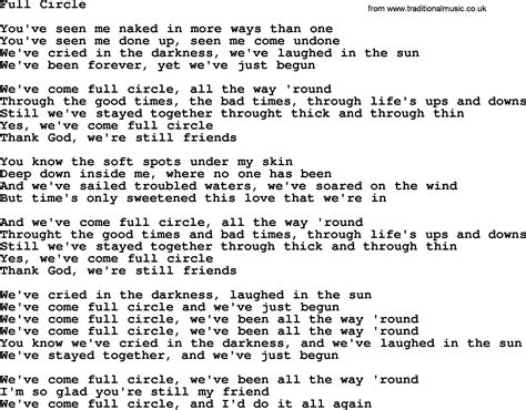 Dolly Parton song: Full Circle, lyrics