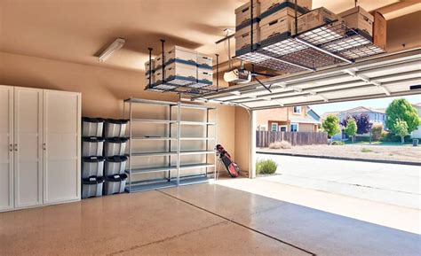 Garage Storage Ideas (Cabinets, Racks & Overhead Designs) - Designing Idea