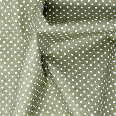 Sage Green Polka Dot - Overdale Fabrics