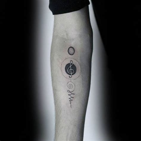 40 Simple Music Tattoos For Men - Musical Ink Design Ideas