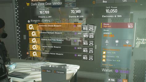 Electronics Gloves Blueprint Crafting Blueprint Item · The Division Field Guide