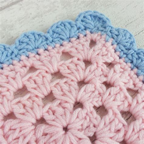 blanket border crochet edging patterns - Blanket edging easy patterns crochet crocheted quick ...