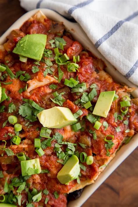 Recipe: 6-Ingredient Vegan Enchilada Casserole | Kitchn