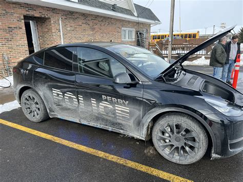 New York's Perry Police Department unveils Tesla Model Y cruiser ...