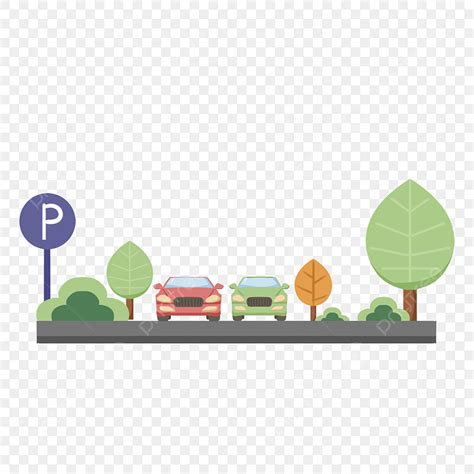 Parking Lot PNG Transparent, Cartoon Parking Lot Picture, Cartoon ...