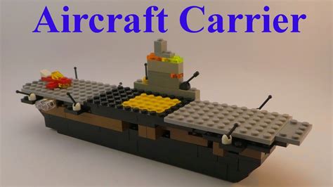 Lego Aircraft Carrier - How to build with lego blocks (DIY and TUTORIAL) - YouTube