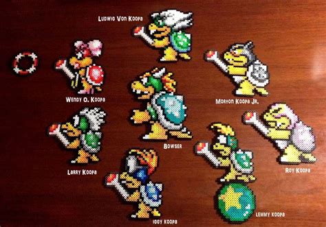 eb.perler - Super Mario Brothers 3 8 Bit Perler - Bowser and Koopaling ...