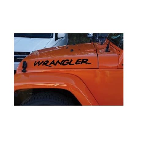 Jeep Wrangler Hood Custom Muddy Look Decal Sticker | Custom Made In the USA | Fast Shipping