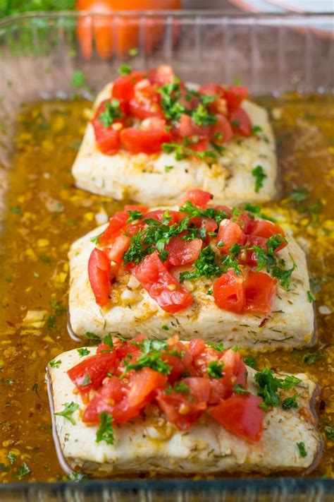 Lemon Garlic Halibut - Salu Salo Recipes