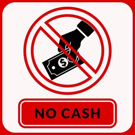 No cash payment sign graphic design vector illustration 9210281 Vector Art at Vecteezy