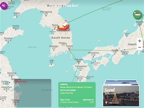 Norad Track Santa Map