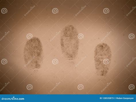 Fingerprints on Crime Scene, Criminology Stock Image - Image of mystery ...