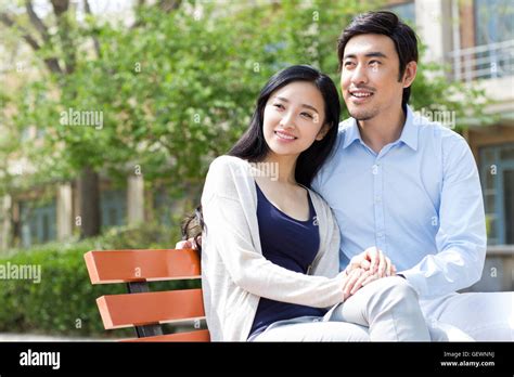 Happy young Chinese couple Stock Photo - Alamy