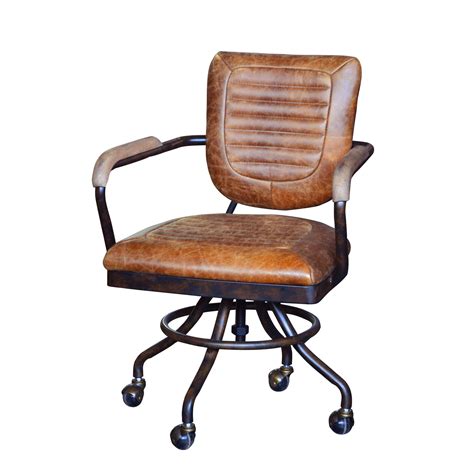 Mitchell Leather Office Chair - TR Hayes Furniture Bath