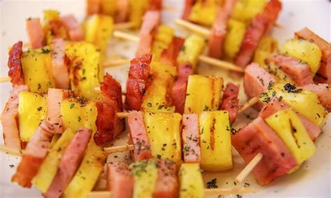 The Viking Chef: Grilled Ham and Pineapple Skewers