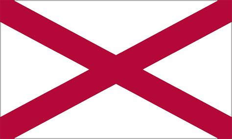 Alabama State Flag Coloring Pages (With images) | Flag coloring pages, Alabama state, State flags