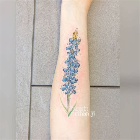 Bluebonnet tattoo | Bluebonnet tattoo, Forever tattoo, Pnw tattoo