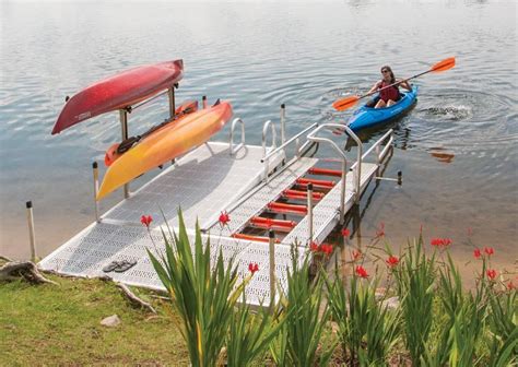 Kayak Launch Dock - Freestanding Launch Port System | Terraza flotante, Muelle del lago, Casa ...