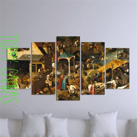 Netherlandish Proverbs Pieter Bruegel Dutch Flemish Renaissance Artist Giclee Oil Painting 5 ...