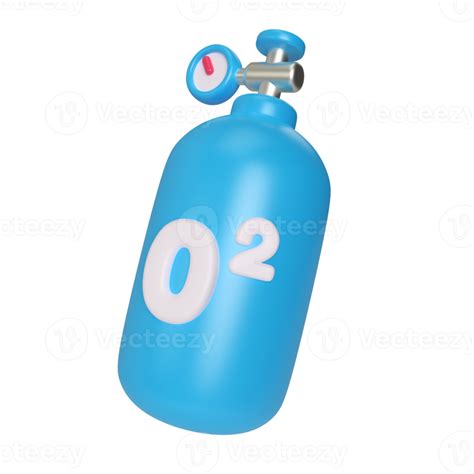 Oxygen Gas Tank 3D Illustration Icon 9636745 PNG