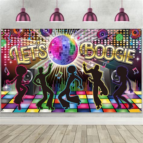 Disco 70s Theme Party Decorations Back To 60s 70s 80s 90s Let's Boogie ...