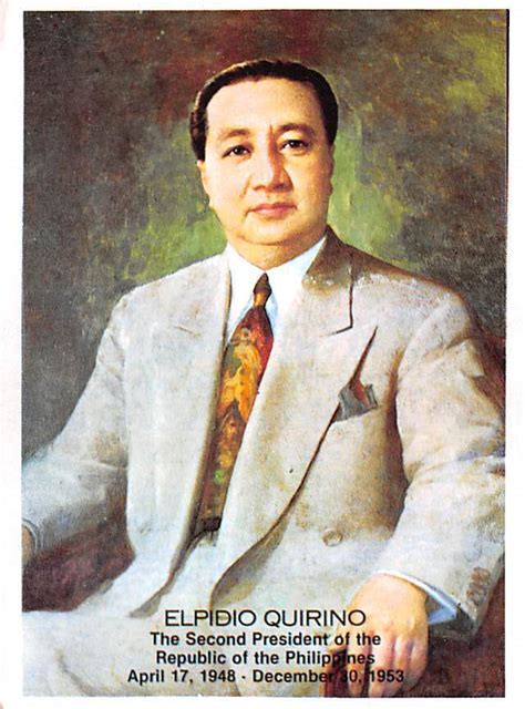 Elpidio Quirino Second President of the Republic of Philippines Non ...