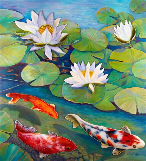 Koi Pond is a painting by Anne Nye which was uploaded on July 31st, 2012. The painting may be ...