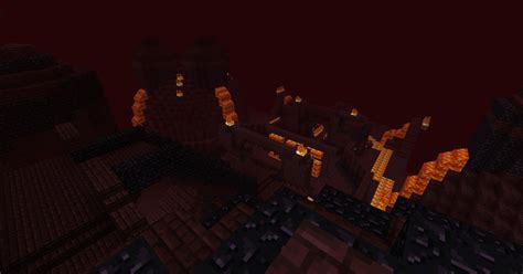 Just a nether fortress I made :) : Minecraft