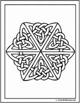 Celtic Triad Coloring Printable Pages Symbol Irish Patterns Symbols  sketch template