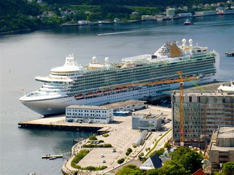 Ships in Cruise Port - Alesund, Norway Editorial Image - Image of ...