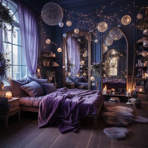 Pin on Witchy Whimsygoth Rooms | Dark home decor, Dream home design, Bedroom design