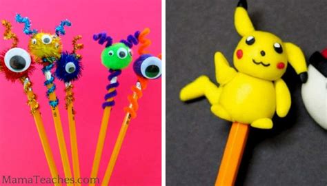 10 Pencil Topper Crafts for Kids - Mama Teaches