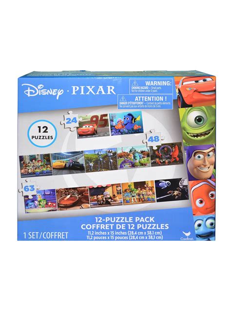 12 Piece Disney Pixar Puzzle Pack