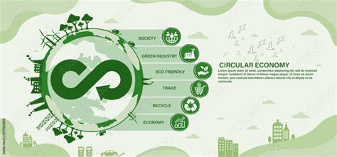 circular economy icon. The concept of eternity, endless and unlimited ...